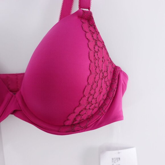 NWOT Maidenform One Fab Fit 2.0 T-Shirt Shaping Underwire Bra Pink Size 36B - Picture 4 of 6